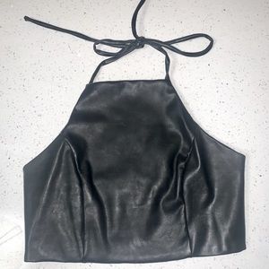 Forever 21 Faux Leather Halter